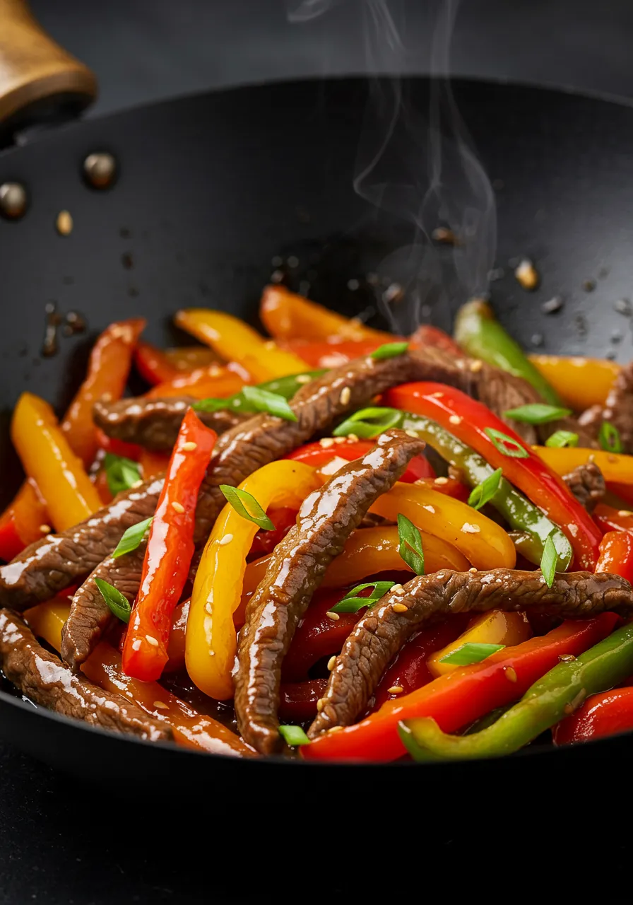 Spicy Stir-Fried Beef with Bell Peppers