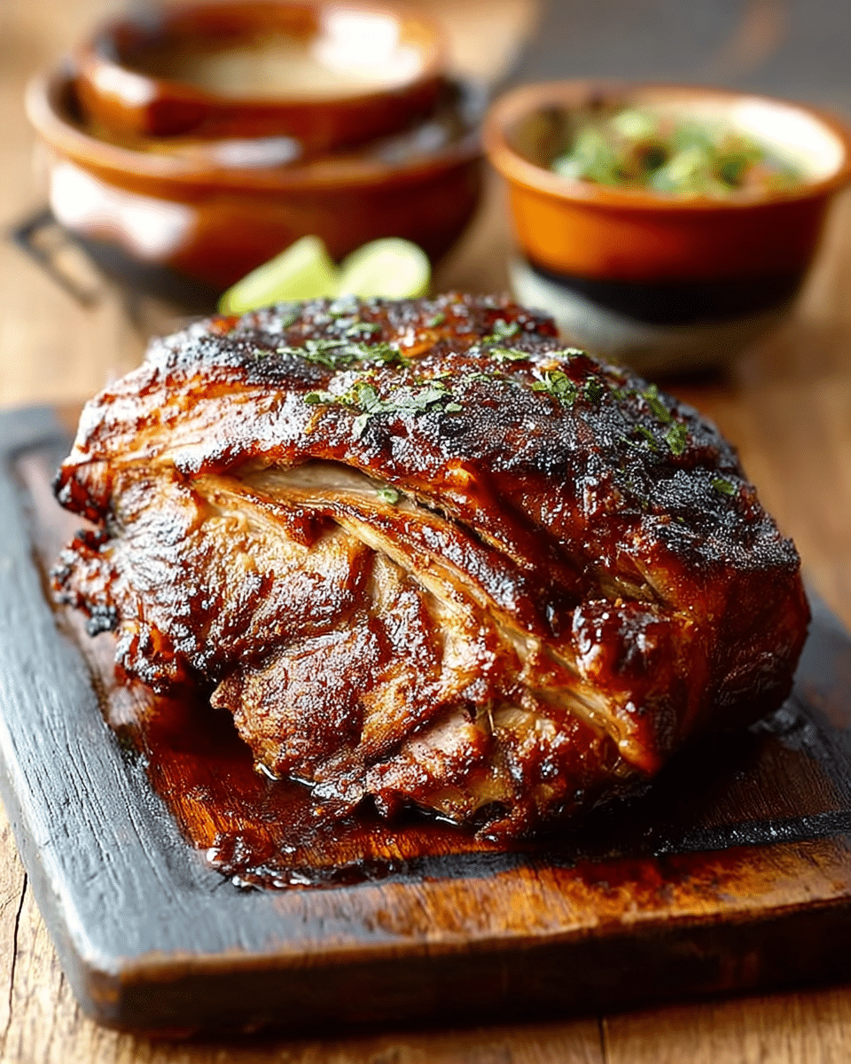 Slow-Roasted Pork Shoulder with Coffee Rub