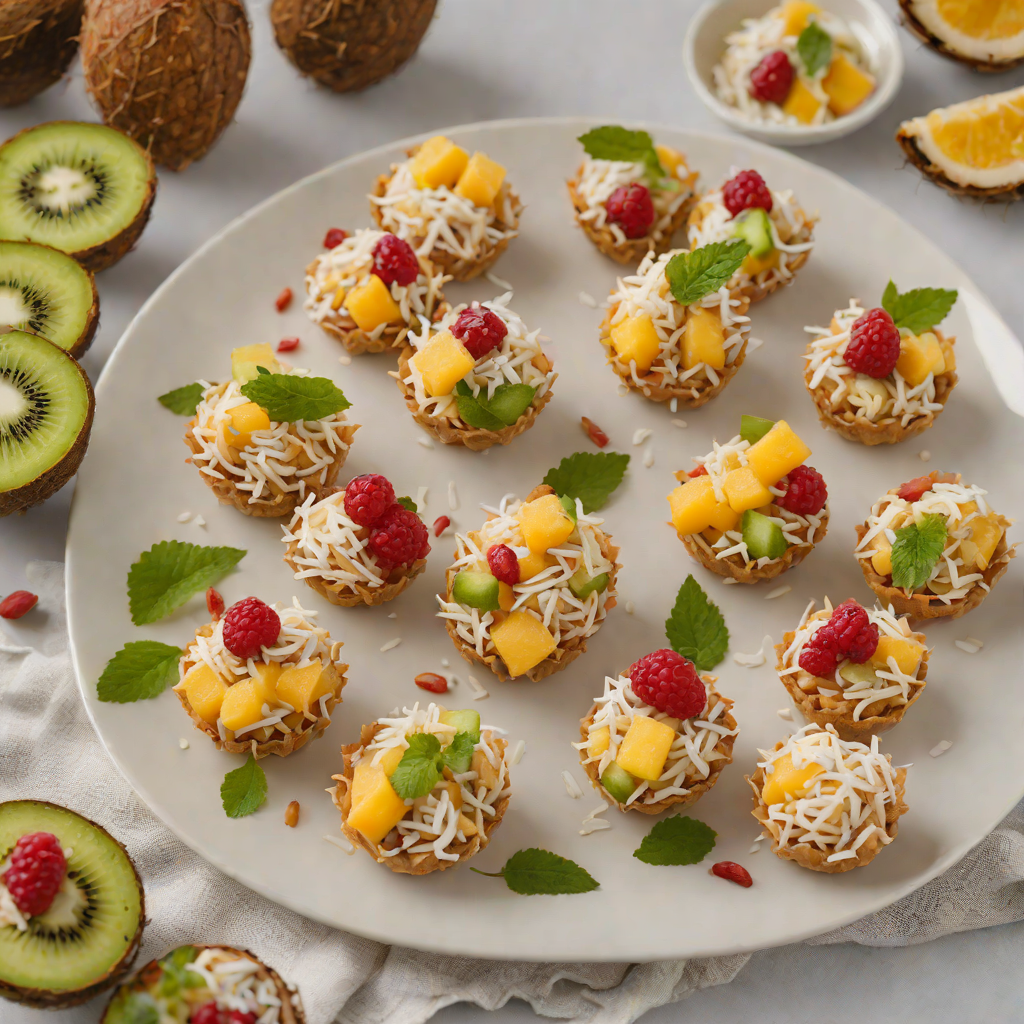 Quick No-Bake Tropical Fruit and Coconut Snack Bites