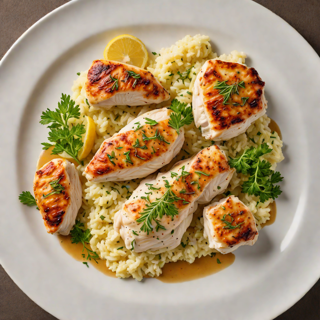 Pan-Seared Lemon-Thyme Chicken with Garlic Mashed Potatoes