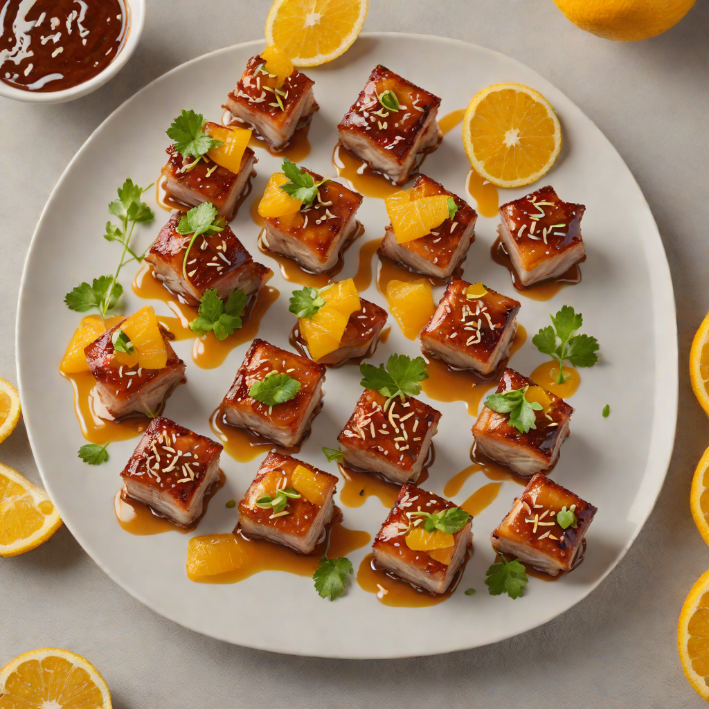 Tiki-Inspired Spiced Pork Belly Bites with Citrus Glaze