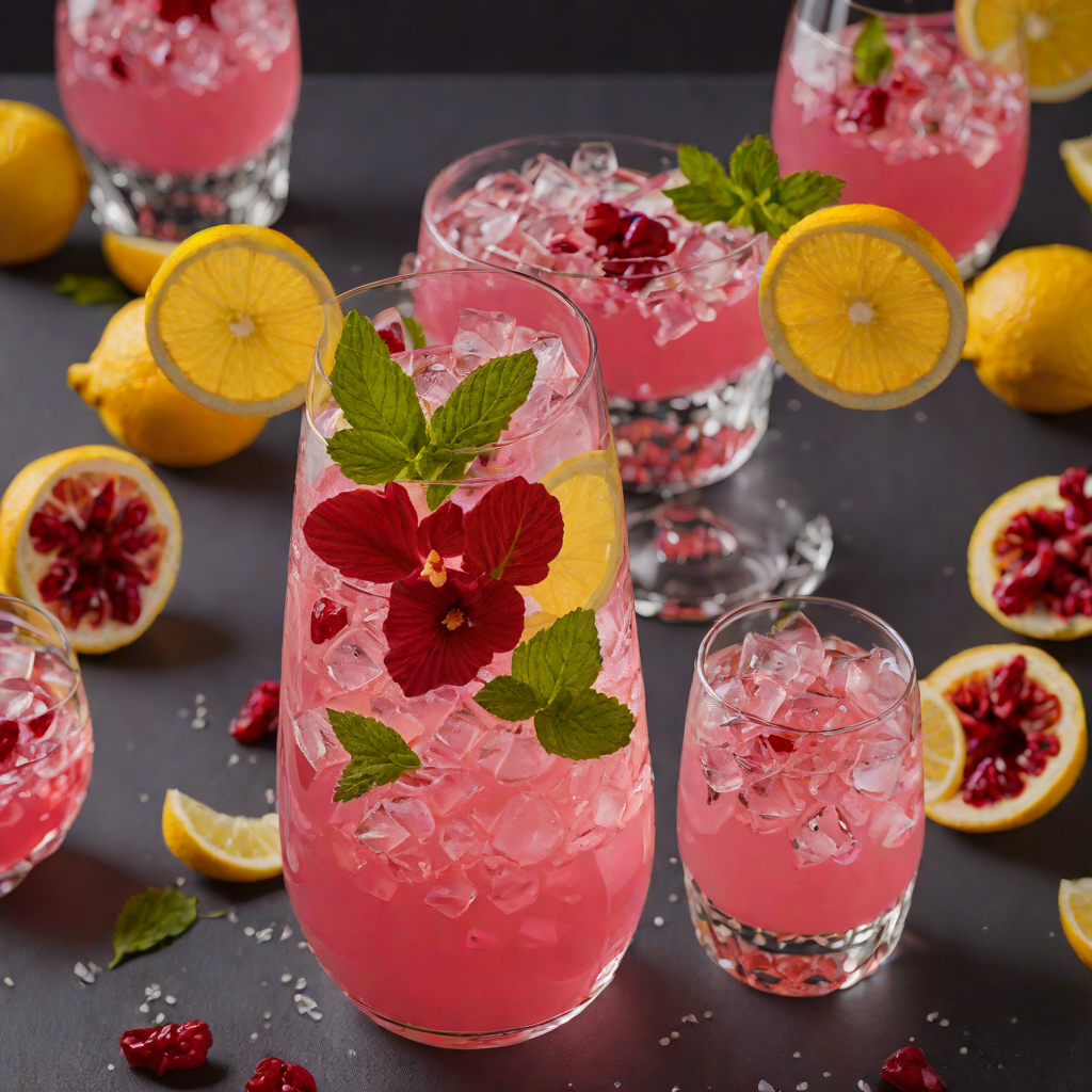 Bright Hibiscus Lemonade Fizz
