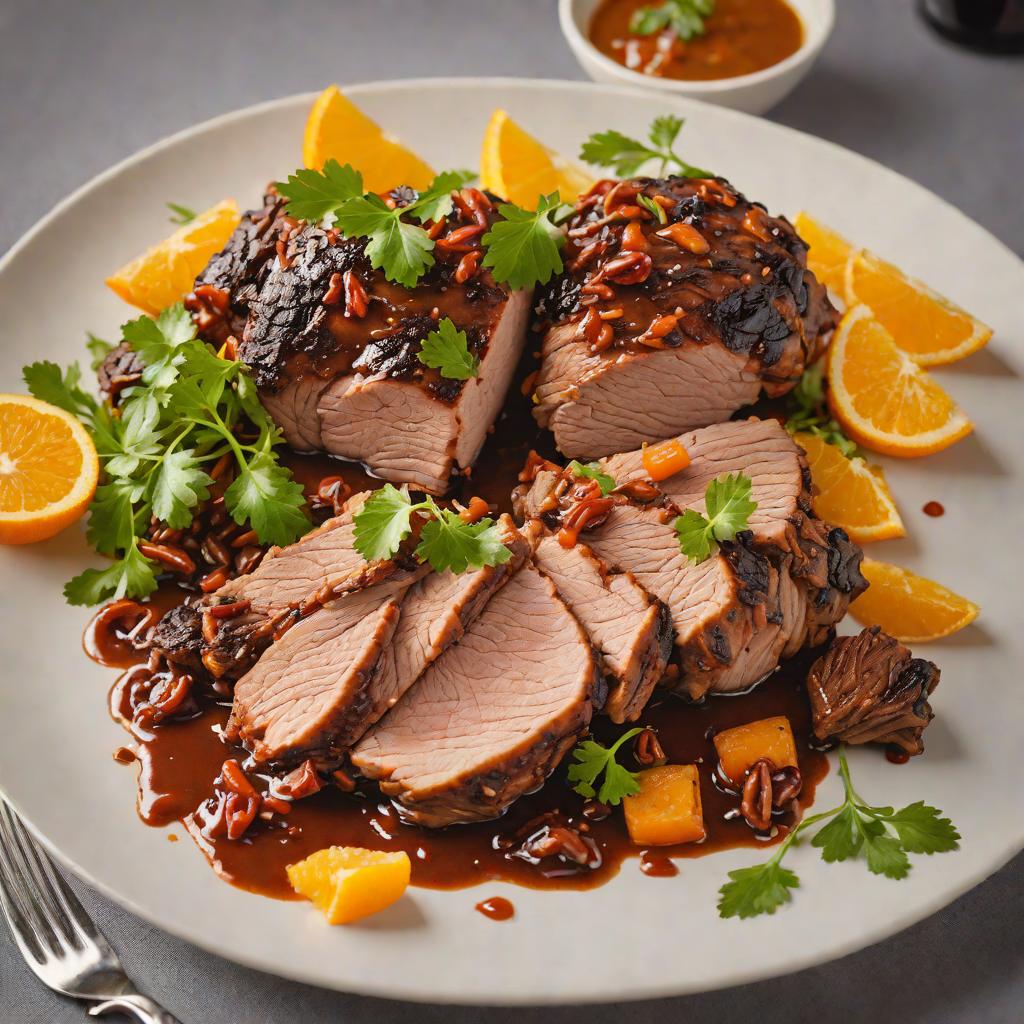 Slow-Cooked Pork Shoulder with Ancho Chile and Orange