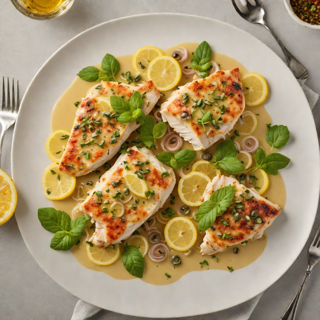 Pan-Seared Italian Chicken Piccata with Lemon-Caper Sauce