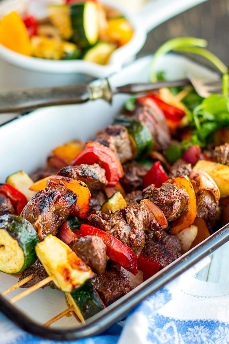 Roasted Kangaroo Skewers with Bush Tomato Chutney