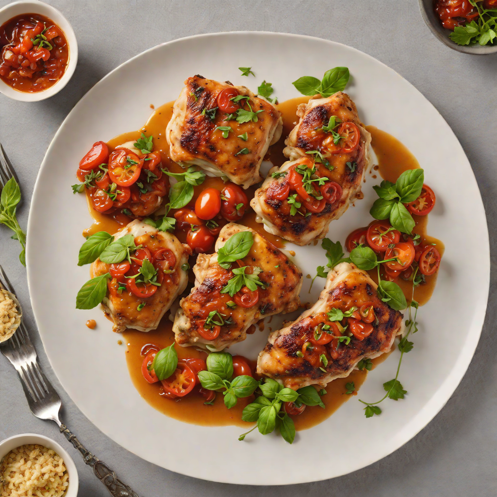 Pan-Seared Chicken Thighs with Spiced Tomato Confit