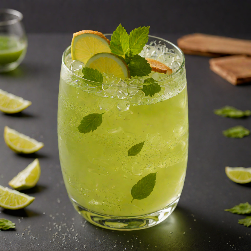 Pearland Ginger Matcha Fizz