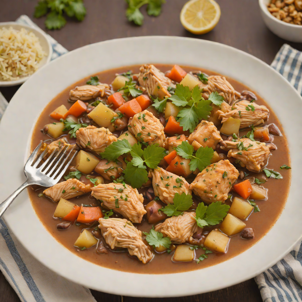 Doro Wat-Inspired Slow Cooker Chicken Stew