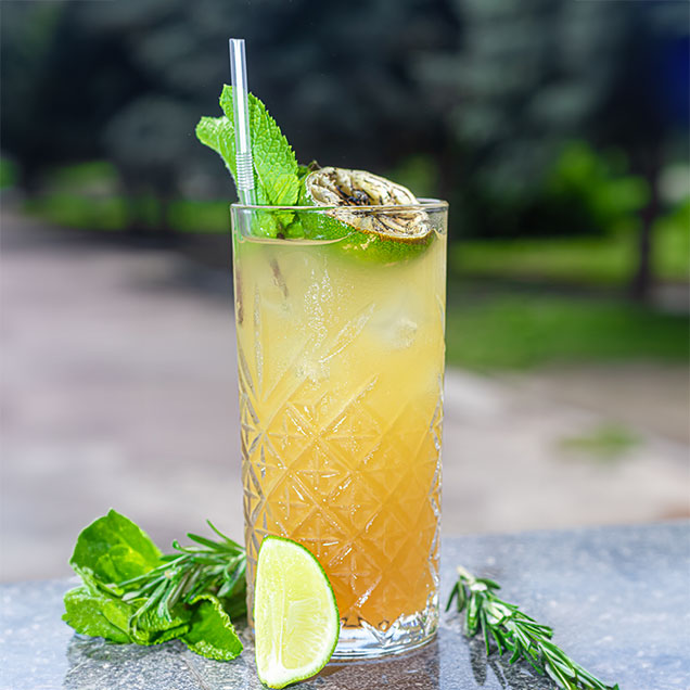 Shaken Calamansi and Ginger Cooler