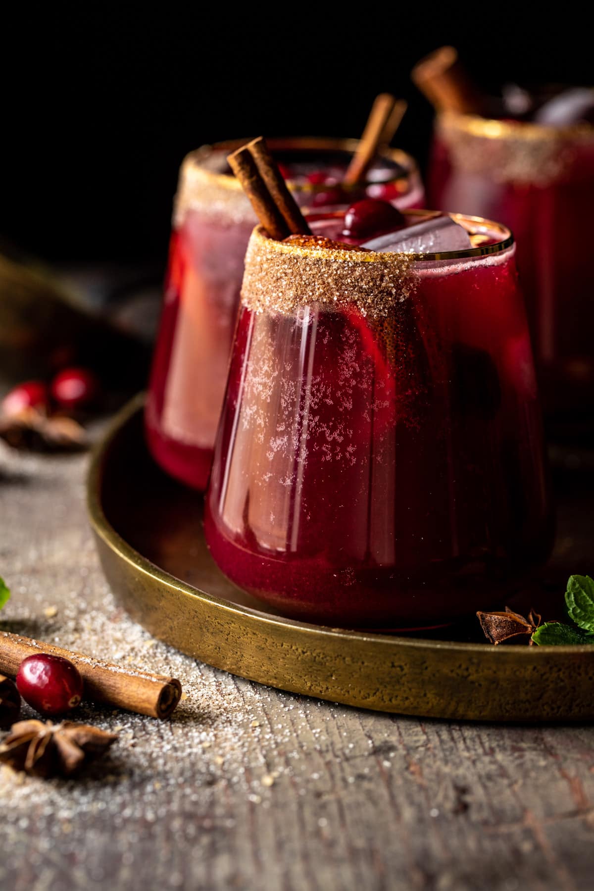 Spiced Cranberry Lemonade Vodka Punch