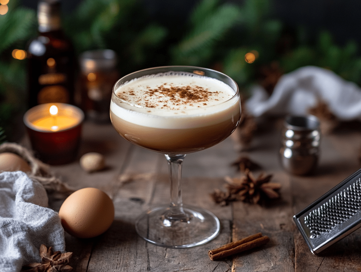 Egg-Emulsified Rum Flip with Coffee and Orange