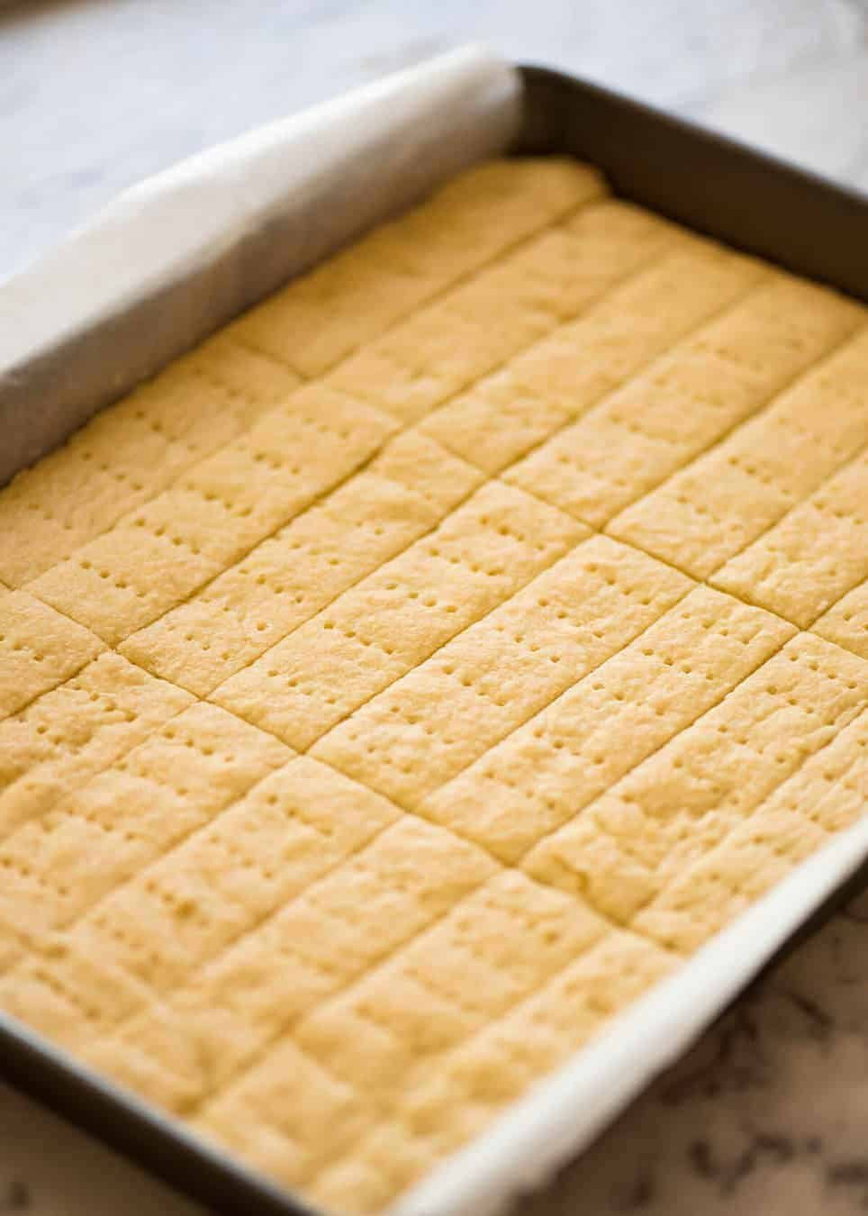 Sheet Pan Scottish Shortbread with Sea Salt Flakes