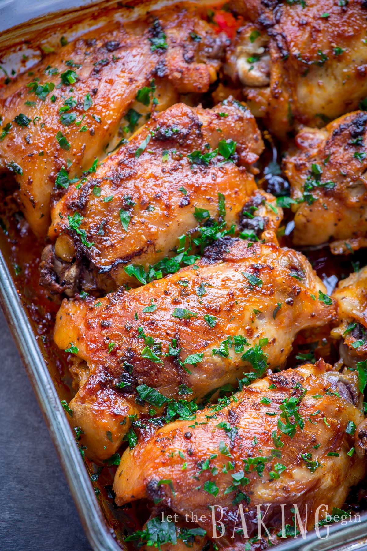 Oven-Baked Chicken Thighs with Garlic and Paprika Rub