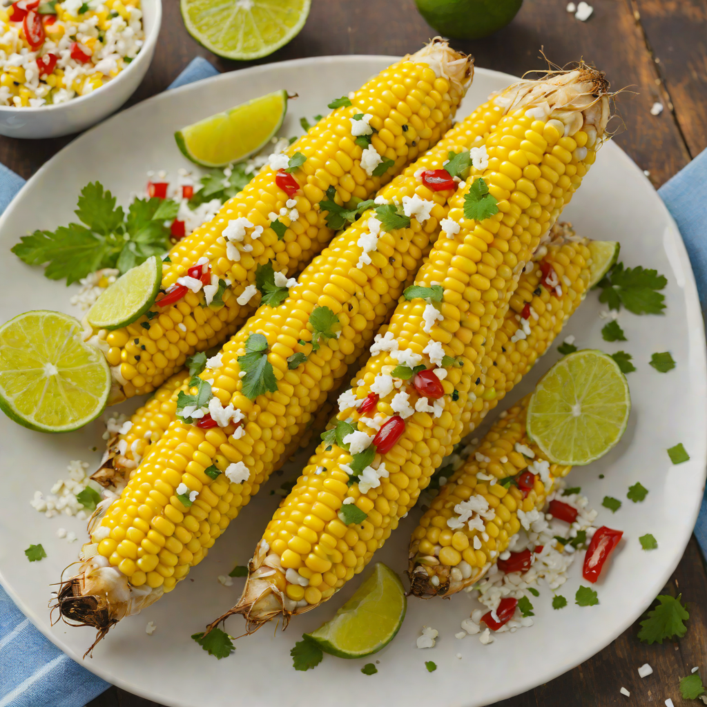 Honey-Lime Grilled Corn with Chili and Cotija Cheese
