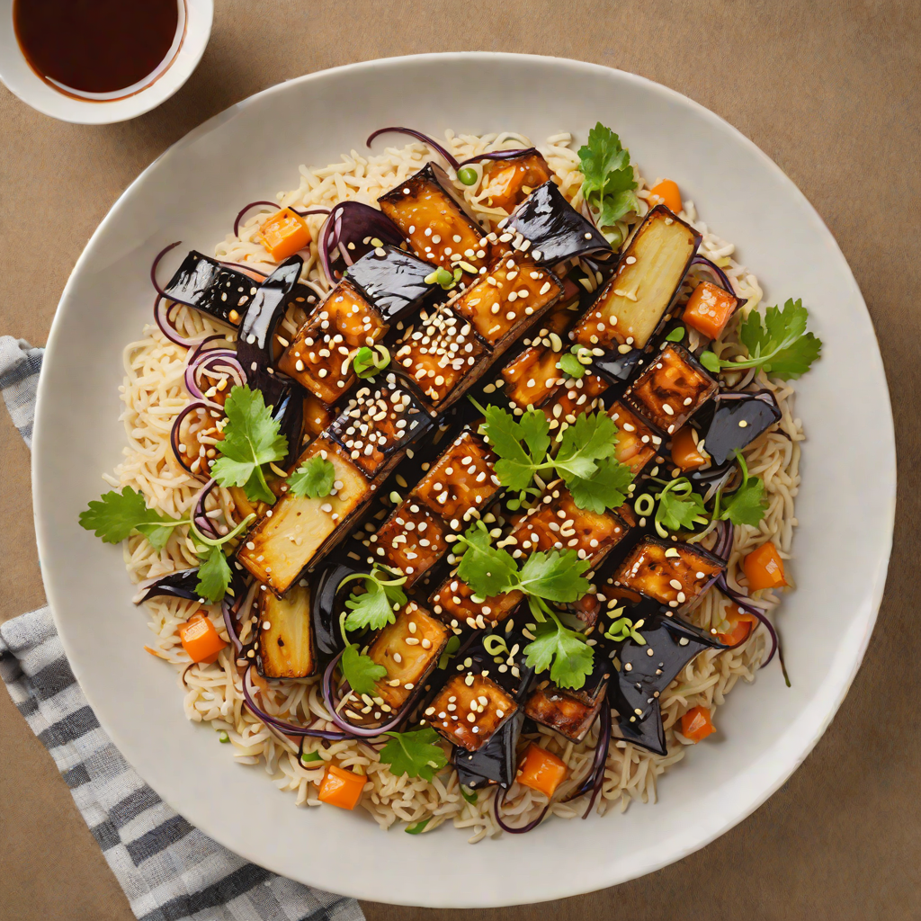Pan-Roasted Japanese Miso-Glazed Eggplant Donburi