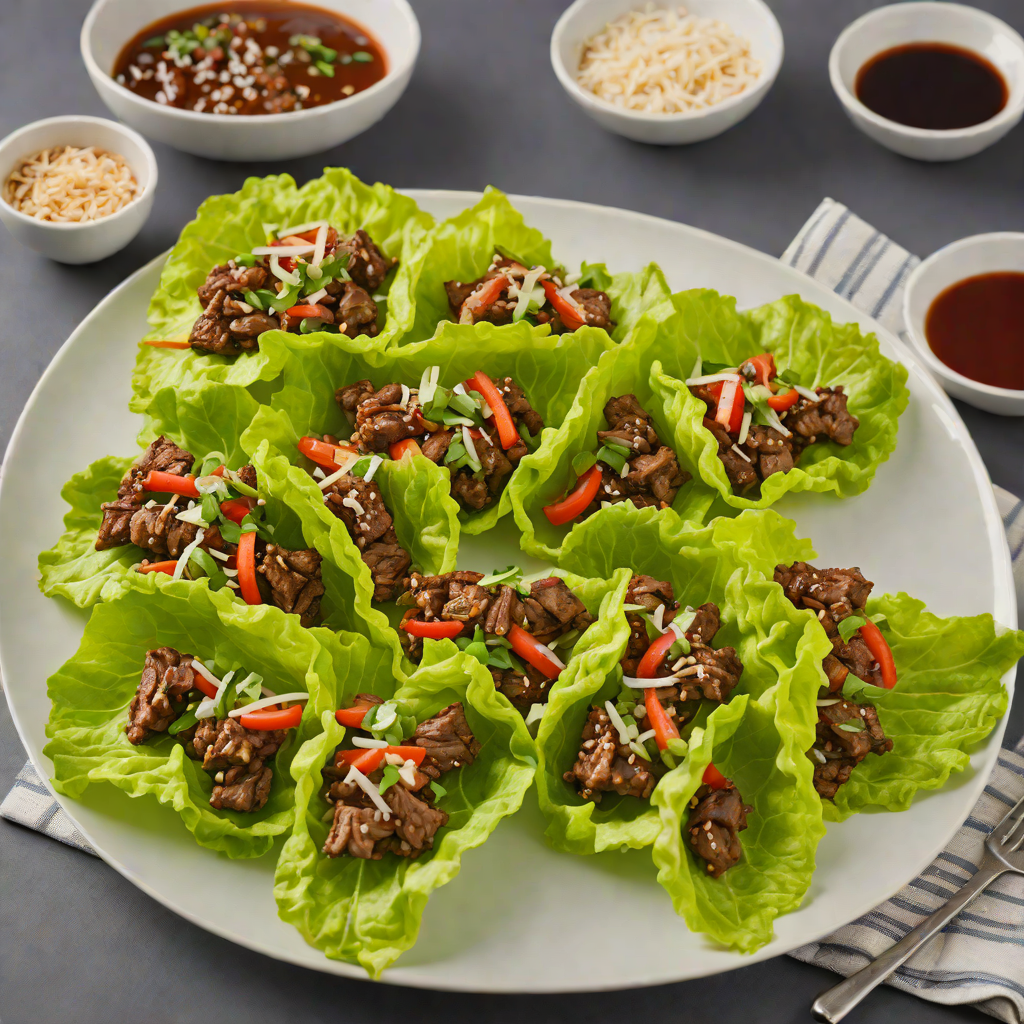 Grilled Korean-Style Bulgogi Beef Lettuce Wraps