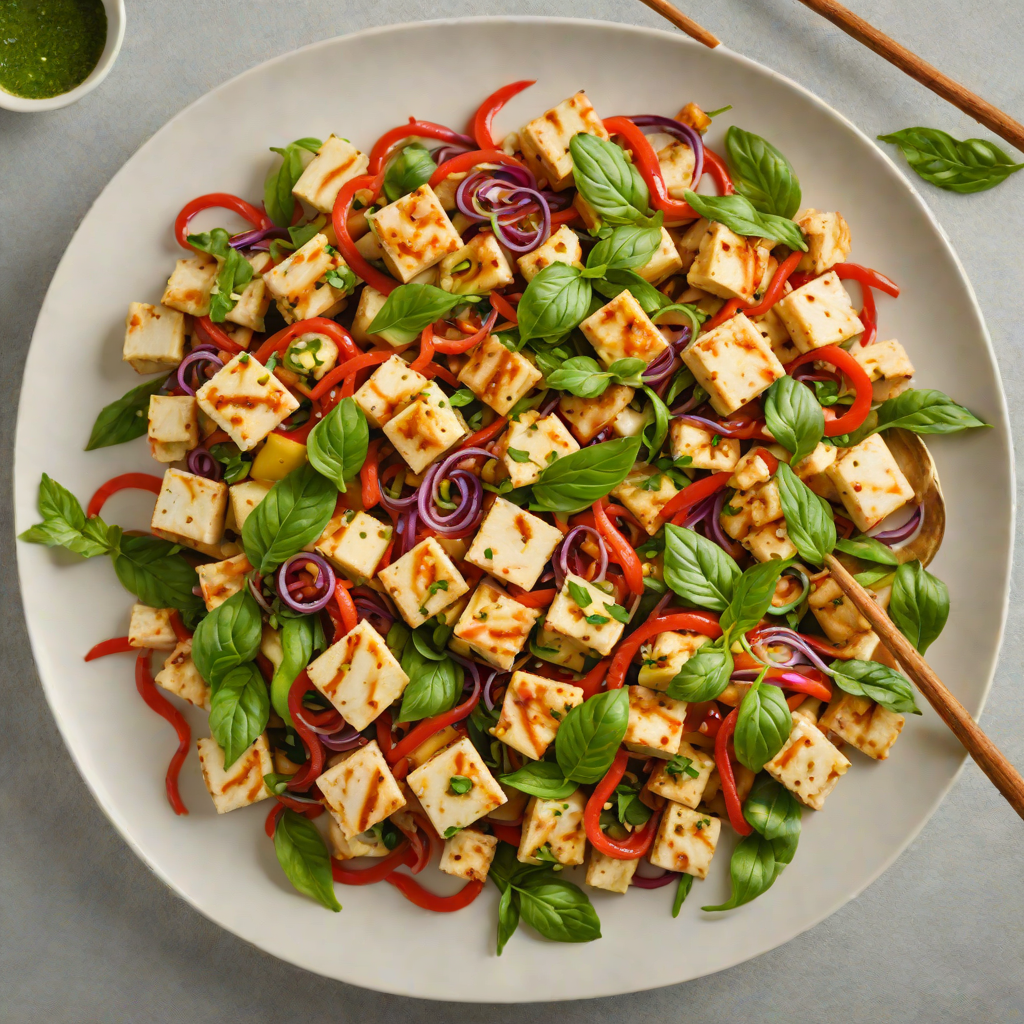 Vietnamese-Inspired Tofu and Vegetable Stir-Fry with Sweet Basil