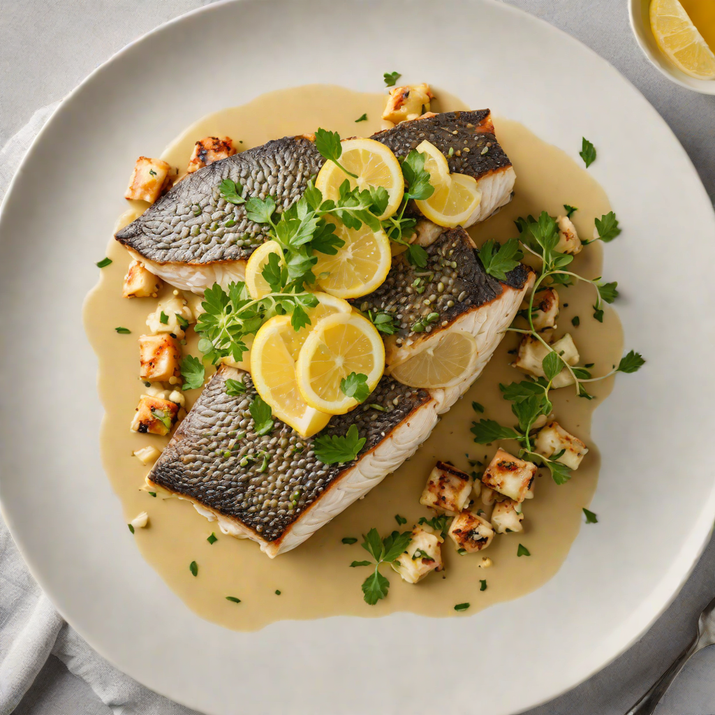 Slow-Cooked Barramundi with Lemon Myrtle Butter Sauce