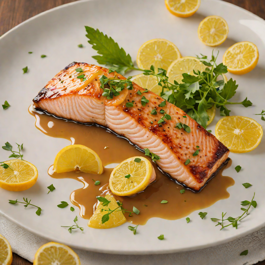 Pan-Fried Salmon with Citrus Ginger Glaze