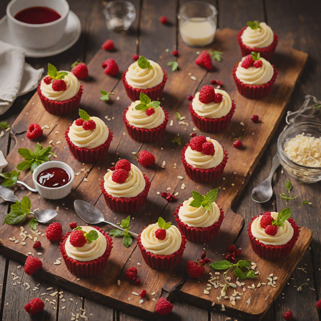 Red Velvet White Chocolate Mousse Cups