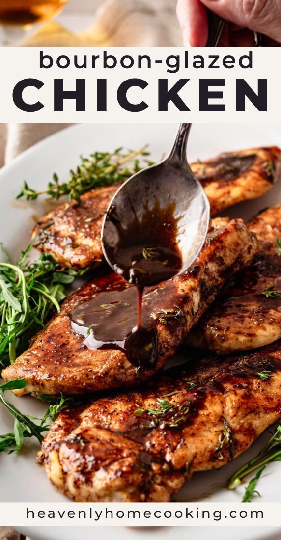 Pan-Seared Chicken with Bourbon Honey Glaze