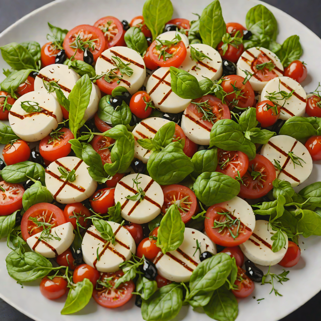 Herb-Infused Caprese Salad with Balsamic Reduction