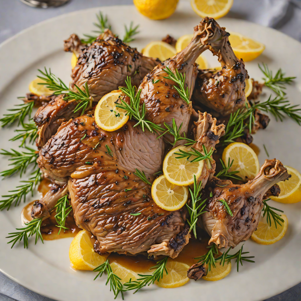 Slow-Roasted Lamb Shoulder with Rosemary and Lemon
