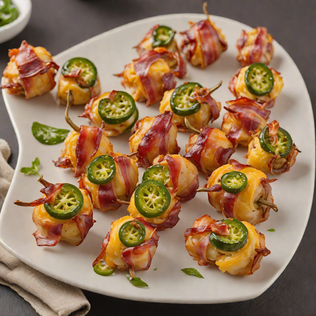 Cheddar-Stuffed Bacon-Wrapped Jalapeño Bites
