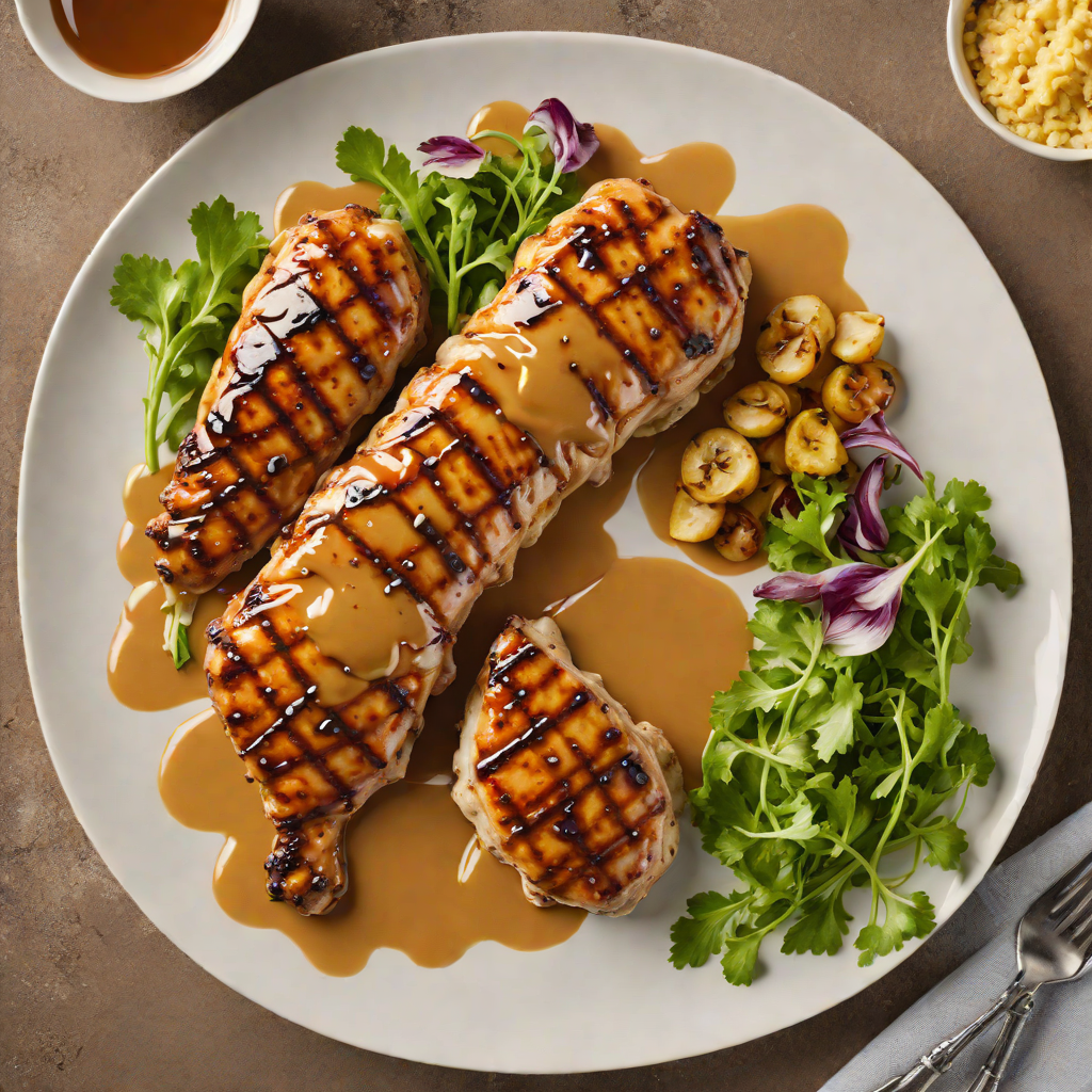Grilled Bourbon-Glazed Chicken with Kentucky Honey Mustard Sauce