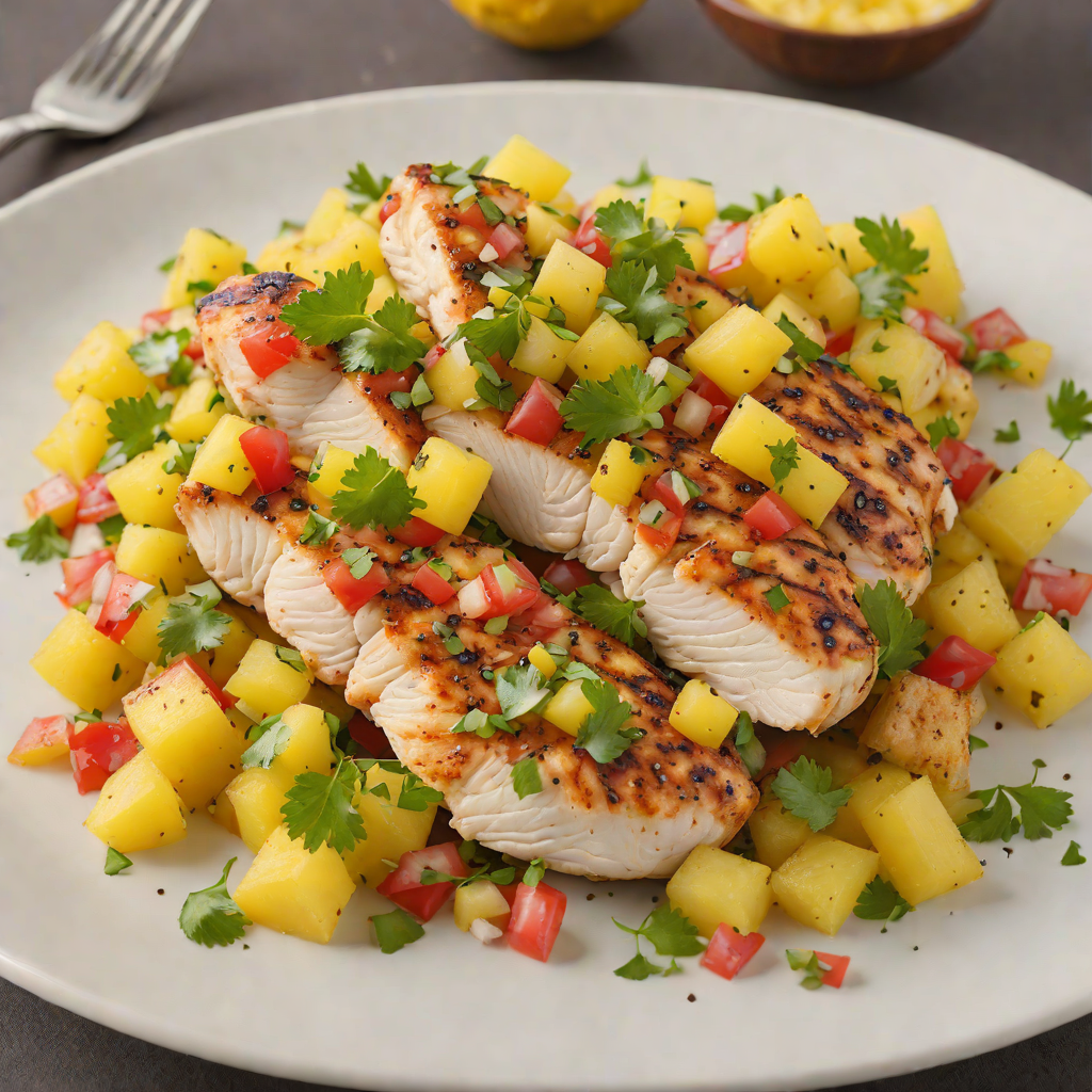Pan-Seared Chicken with Tangy Pineapple Salsa