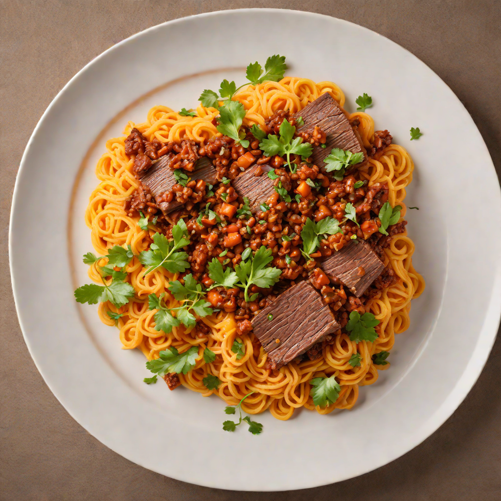 Slow-Cooked Kangaroo Ragu with Sweet Potato Mash