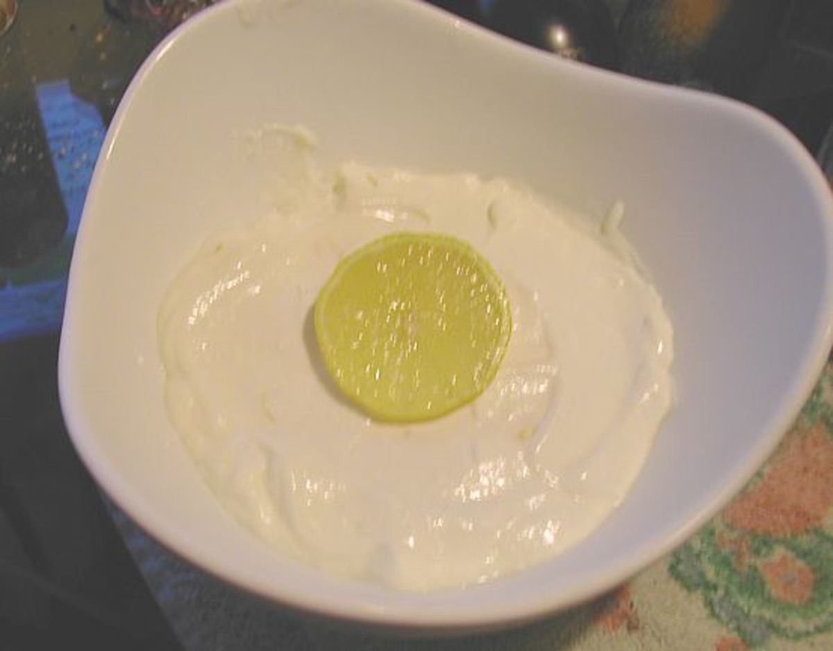Lemon Mousse with Light Whipped Cream