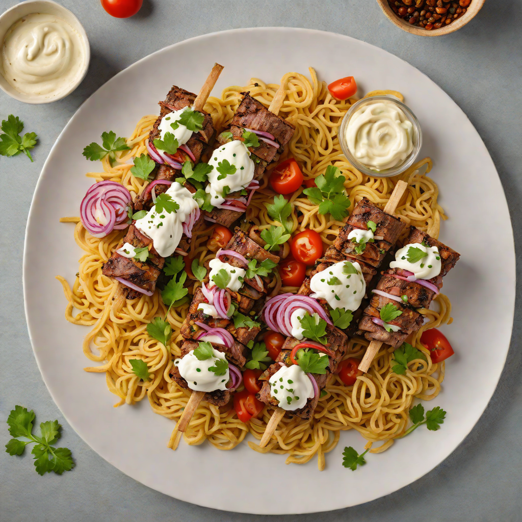 Slow-Roasted Lamb Shawarma with Garlic Yogurt Sauce