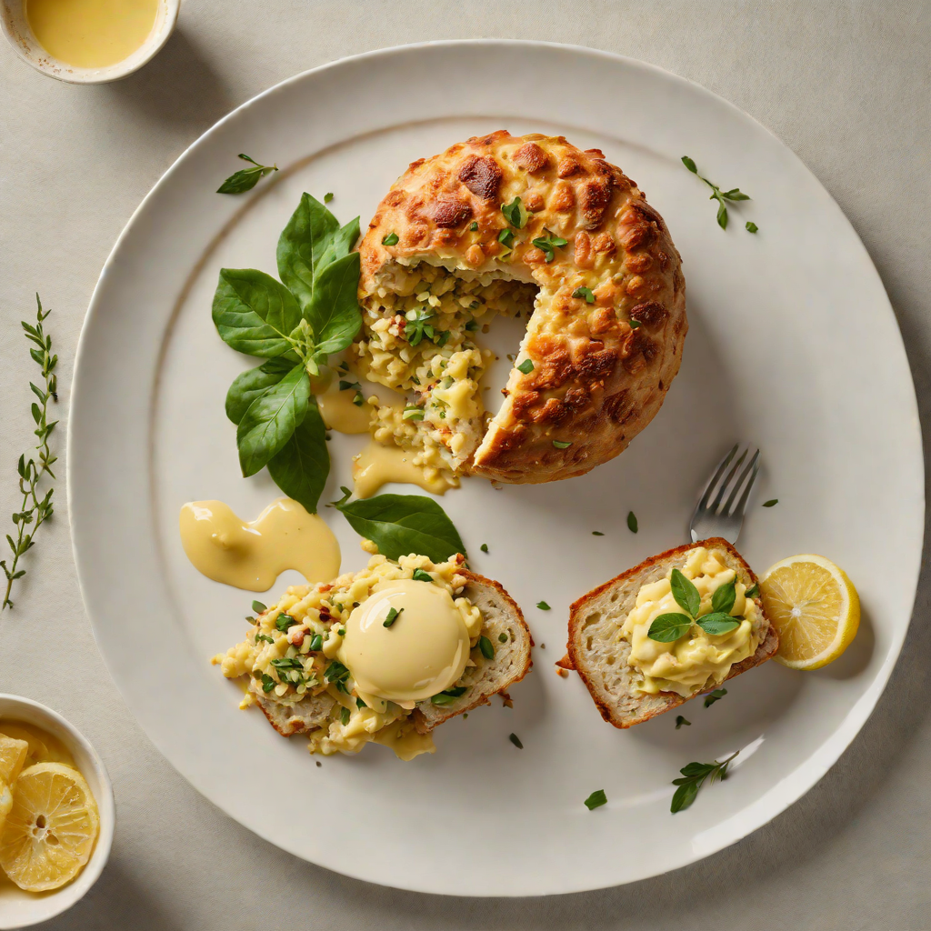 Veggie-Packed Damper with Roasted Macadamia and Lemon Myrtle Butter