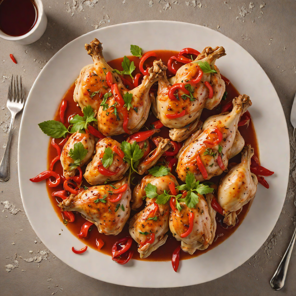 Smoky Underground Bomb Shelter Chicken with Roasted Red Peppers