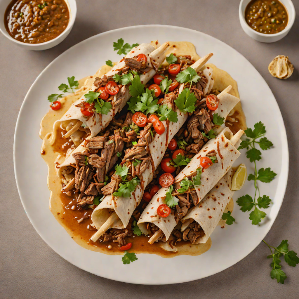 Slow-Cooked Lamb Shawarma with Warm Garlic Sauce