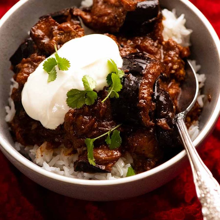 Spicy Eggplant Parmesan Curry