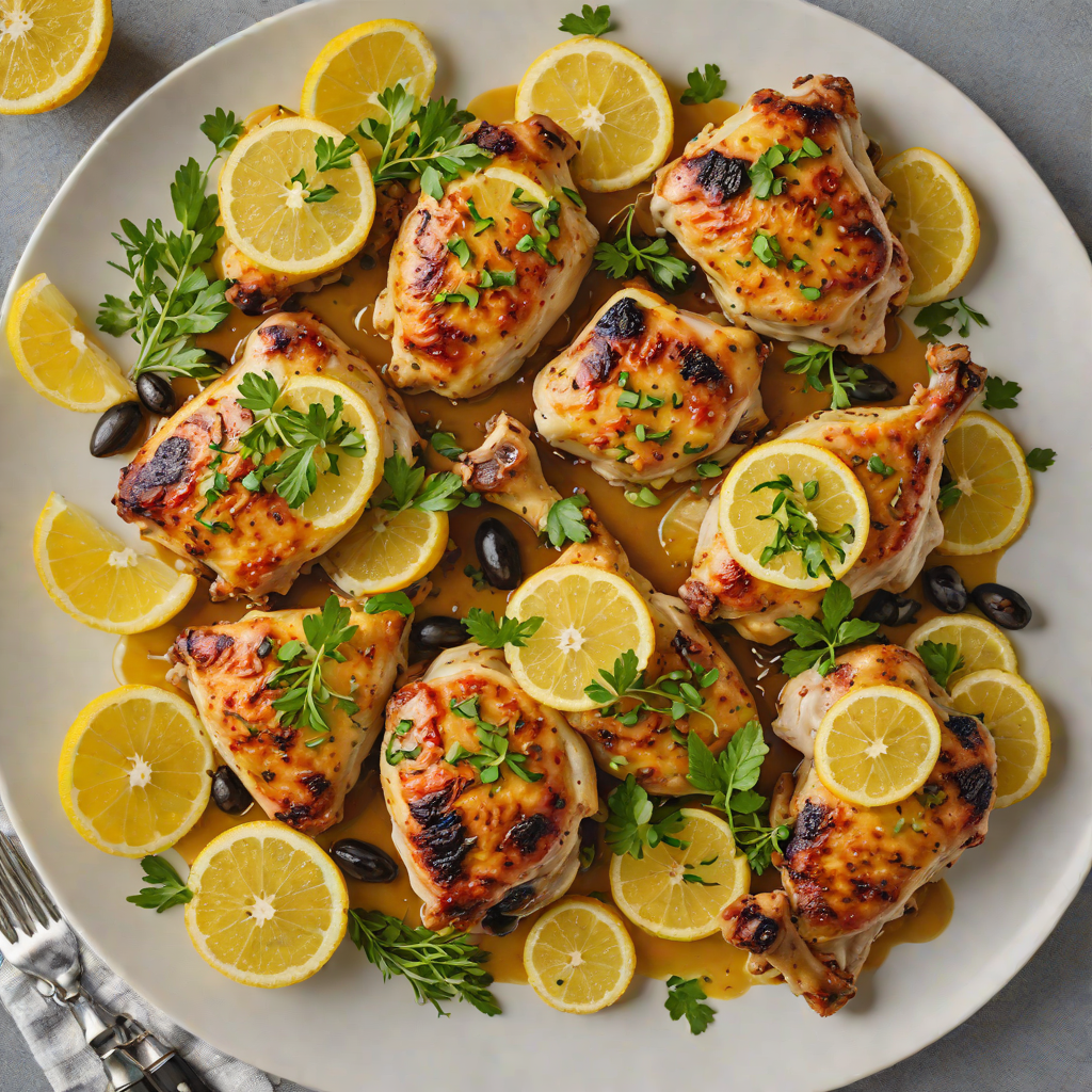 Oven-Roasted Mediterranean Lemon Chicken Thighs