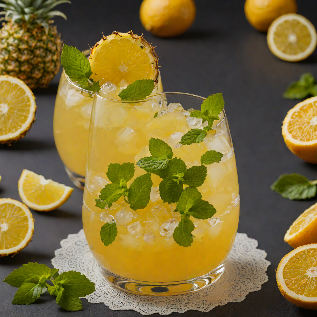 Citrus-Spiced Pineapple Punch with Mint