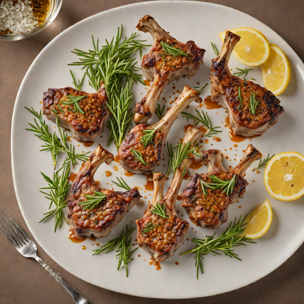 Saltbush-Roasted Lamb Chops with Rosemary and Garlic