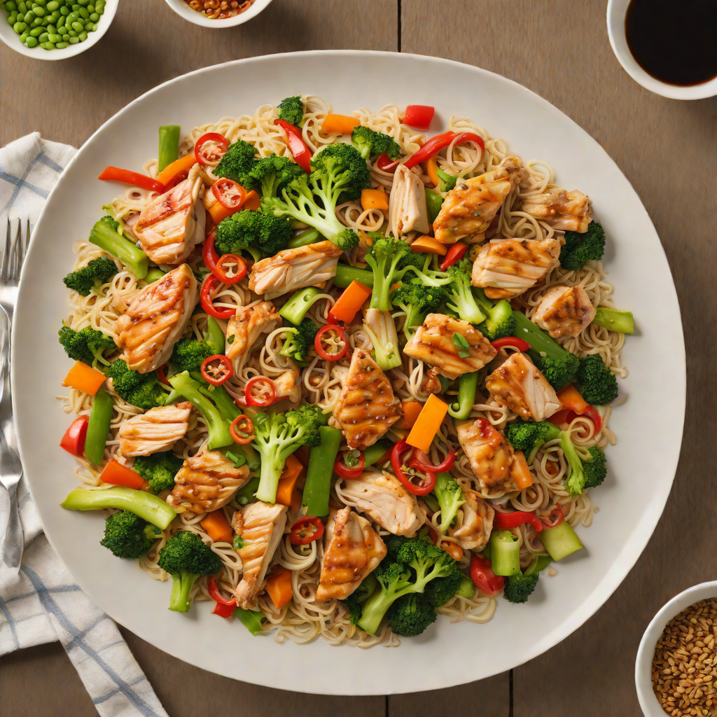 One-Pan Chicken and Vegetable Stir Fry with Garlic Soy Sauce