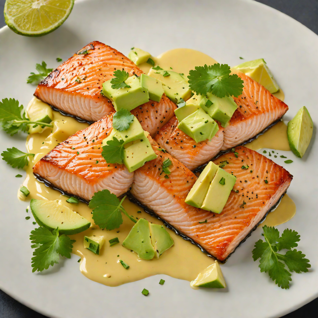 Pan-Seared Salmon with Avocado and Citrus Butter