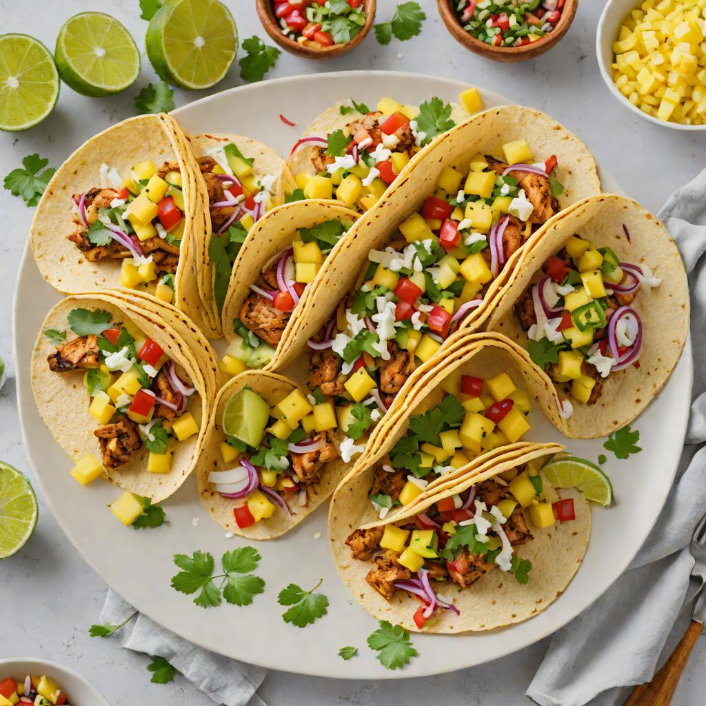 Latin-Spiced Grilled Chicken Tacos with Pineapple Salsa