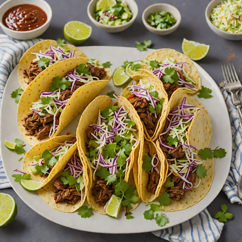 Quick Spice-Rubbed Beef Tacos with Cilantro Lime Slaw