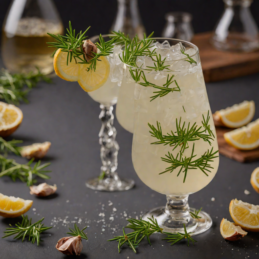 Garlic-Infused Rosemary Gin Sour