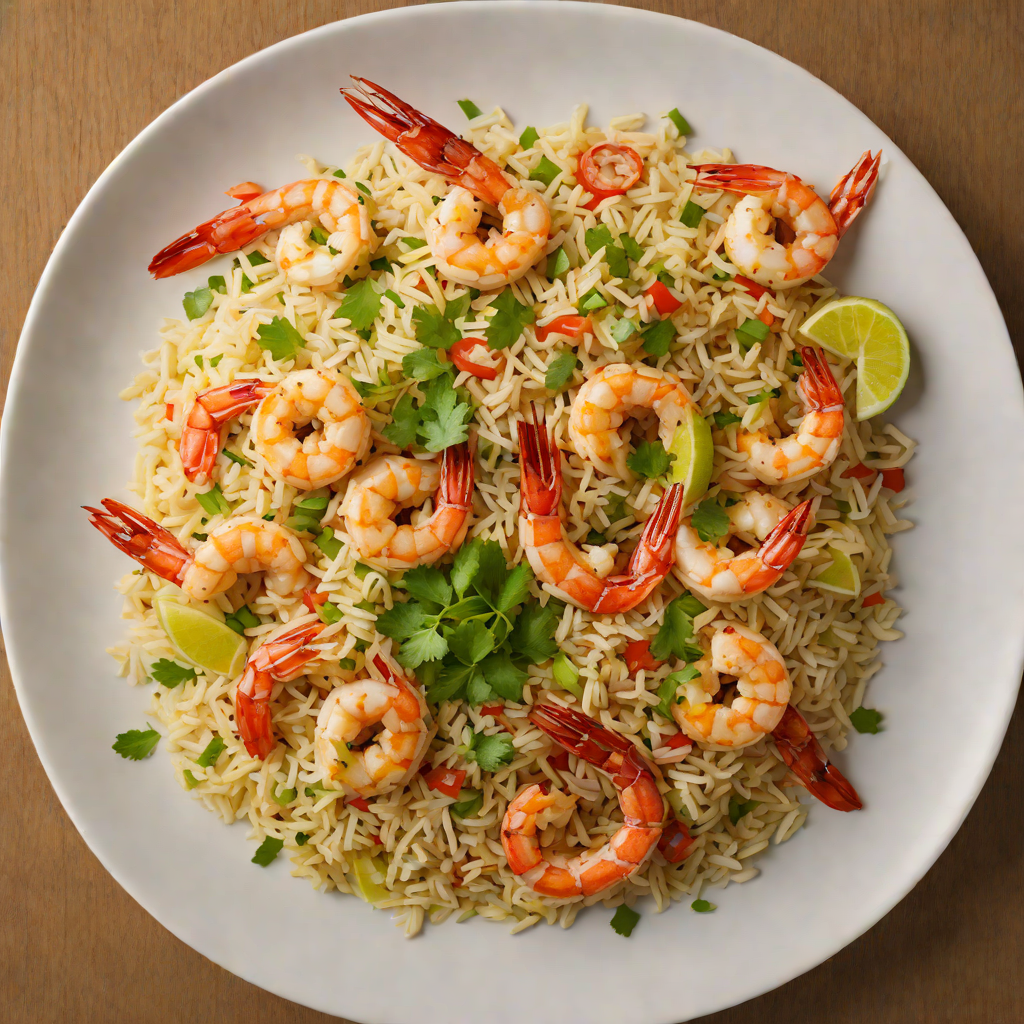 Sautéed Garlic Shrimp with Spicy Coconut Rice