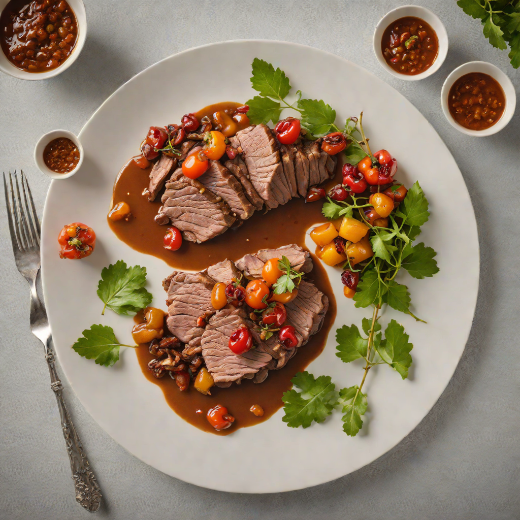 Bush-Spiced Lamb Shoulder Roast with Quandong Chutney
