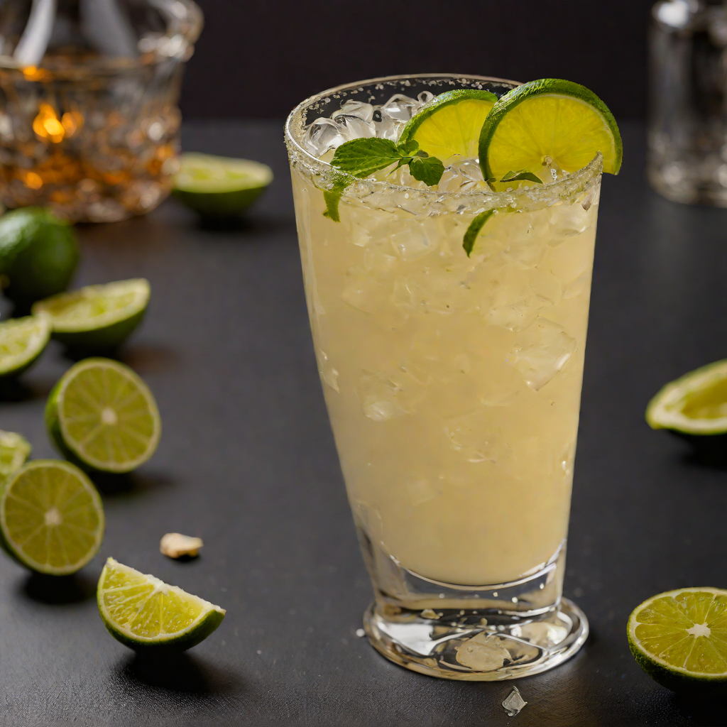 Tropical Ginger-Lime Mezcal Sour