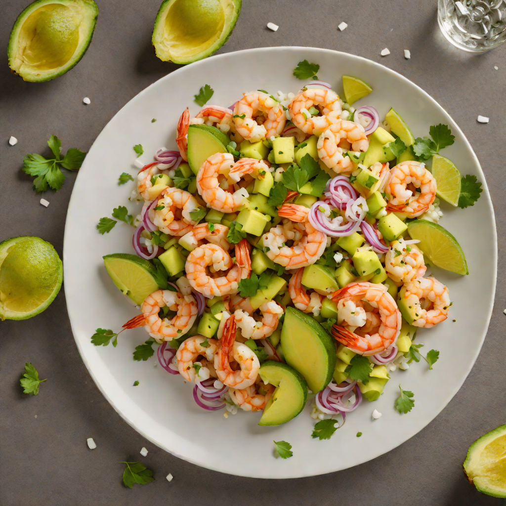 Tequila-Lime Shrimp Ceviche with Avocado