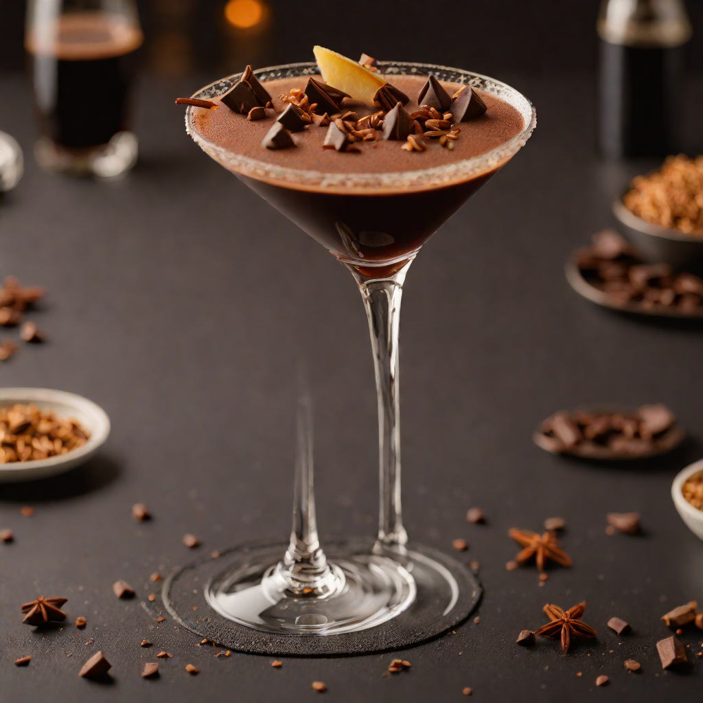 Vanilla-Spiced Dark Chocolate Espresso Martini